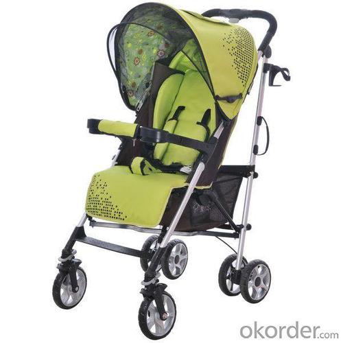 C596 Oval Frame Baby Stroller Green System 1