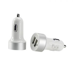China Car Charger Factory Dual Port Universal 5V USB Car Charger For iPhone 5 5s iPad 2 3 4 5 iPod eGo e Cigarette GPS Black