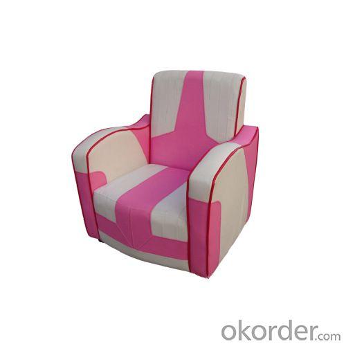 Cute Children's Leather Sofa with Ergonomic Design Bright Pink System 1