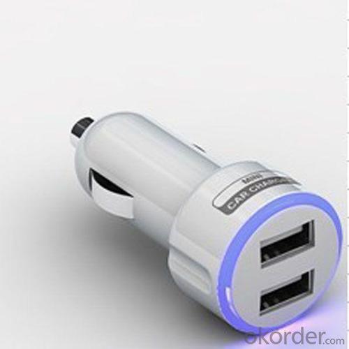 China Factory Hot Sale Dual 2 Port USB Car Charger For iPhone 5 5s iPad 2 3 4 5 iPod eGo e Cigarette Camera Aluminum Blue System 1