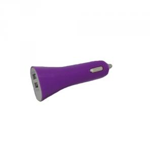 Car Charger for iPhone 5/5s/ iPad/ iPod/ Samsung/ HTC/E- Cigarette with Dual  USB Port in Light Purple System 1
