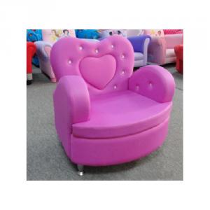 Heart Style Kids' Sofa with Eco-friendly Material Multiple Size