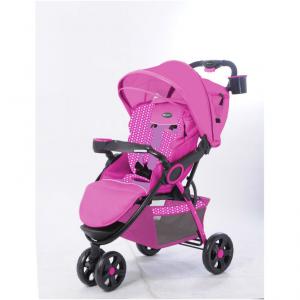 C238 Three Wheels Baby Stroller Purple System 1