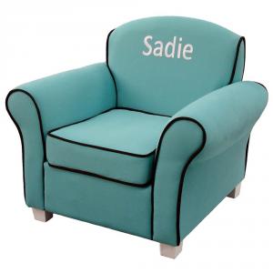 Upscale Fabric Single Sofa for Children with Ergonomic Design Multiple Color