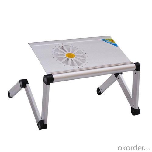 2014 Hot Sale Bed Desk For Laptop Tablet Folding Table With Fan Adjustable Height Children Table System 1