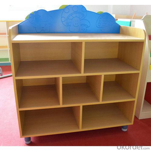 MDF Board Kids' Cabinet with Grids Stable Structure Customized Size System 1