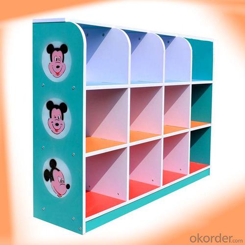 Cartoon Pattern Kids' Storage Cabinet with Non-toxic Colorful Painting System 1