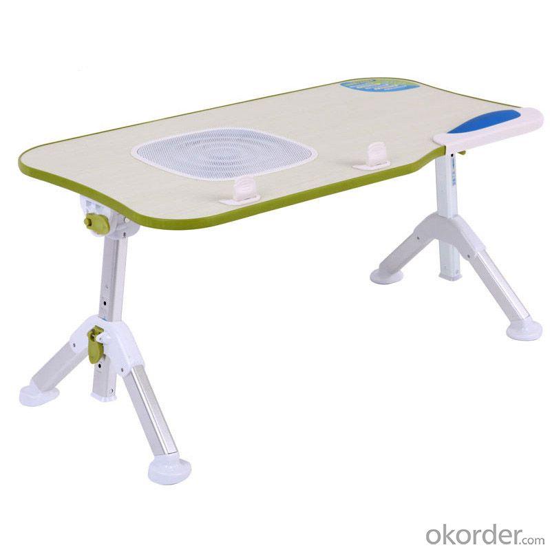 China Factory High Quality Foldable Kids Table Angle Adjustable Height Children Computer Table With Fan