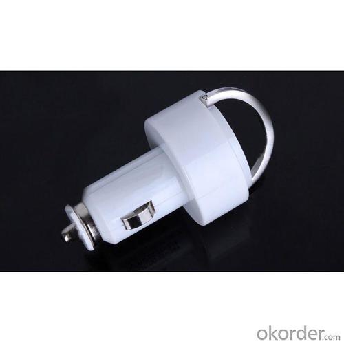 Car Charger for Smart Phones/ipad/iTouch/MP3/MP4/E-Cigarette/Camera with Dual USB Port with Ring Pull System 1