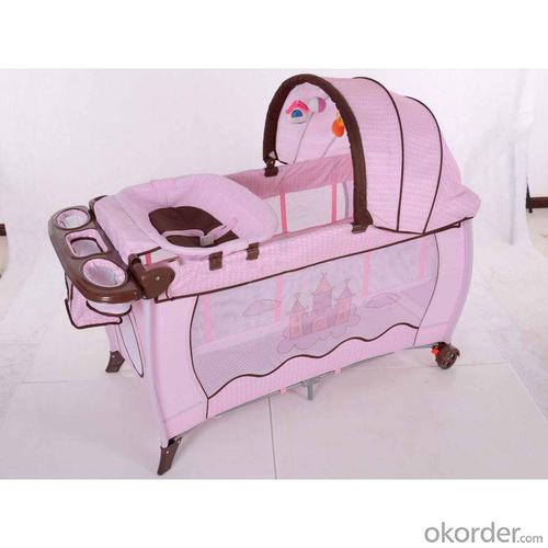 2014 Baby Playpen/ Travel Cot / Play Yard With Full Function Pf Pink System 1