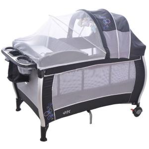3-Part Turning Canopy With Toys Baby Pram Grey System 1