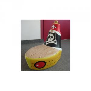 Pirate Ship Shape Kids' Sofa with Customized Size and Color