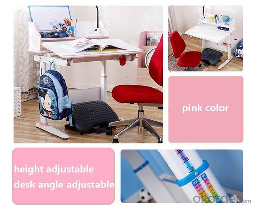 China Factory Supplier Children Study Desk, Angle Adjustable Children Table, Height Adjustable School Student Desk System 1