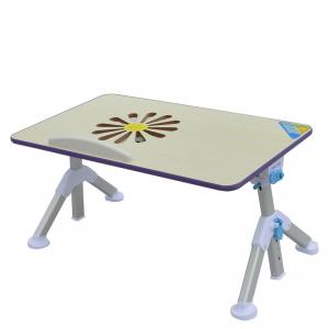 High Quality Angle Adjustable Wood Children Study Table Folding Laptop Desk With Fan, Wooden Children Table