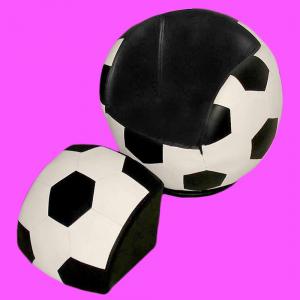 Cartoon Ball Pattern Children's Sofa with Fabric Material Black White System 1