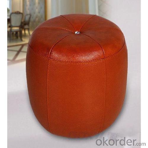 Round Shape Leather Stool Used for Home with Multiple Color System 1