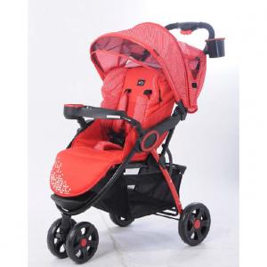 C238 Three Wheels Baby Stroller Red System 1
