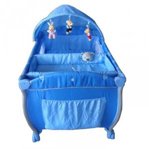 3-Part Turning Canopy With Toys Blue Baby Playpen System 1