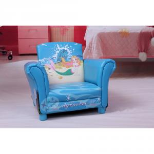 Mermaid Pattern Single Sofa for Kids Environmental Fabric High Quality