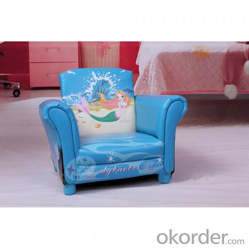 Mermaid Pattern Single Sofa for Kids Environmental Fabric High Quality System 1