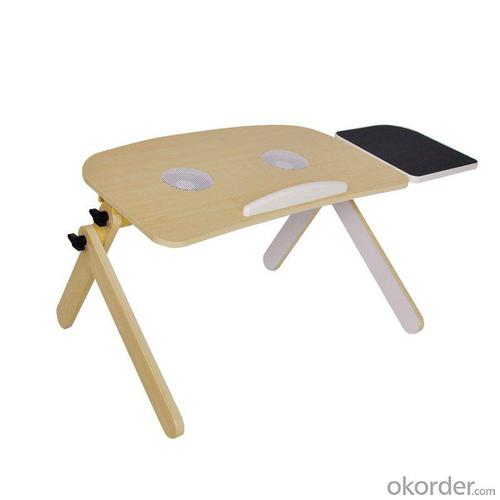 Adjustable Angle Wood Laptop Table With Fan, Adjustable Height Children Study Table, Children Desk For Study And Playing System 1