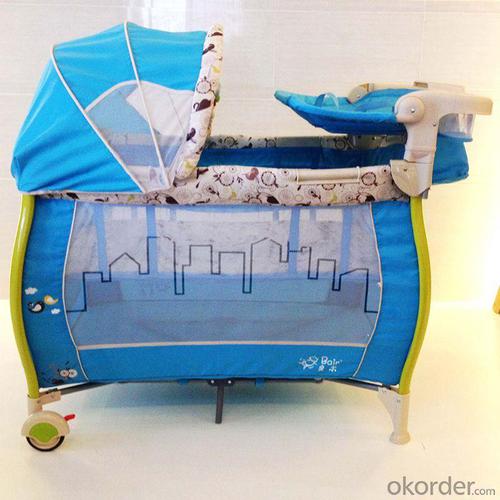 2014 Playpen With Color Tubes Pb-007 (Tp204) Blue System 1