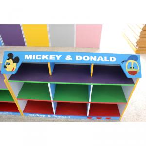 Colorful Children's Toy Cabinet Environmental Material OEM Available System 1
