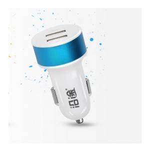 China Car Charger Exporter Dual Port Universal Mini USB Lady Car Charger For iPhone 5 5s iPad iPod eGo e Cigarette GPS Blue System 1