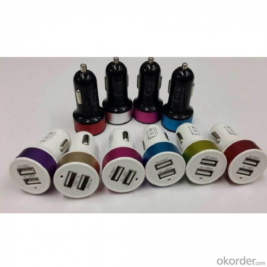 China Factory New Dual 2 Port Universal 5V USB Car Charger For iPhone 5 5s iPad 2 3 4 5 iPod eGo e Cigarette Camera Purple