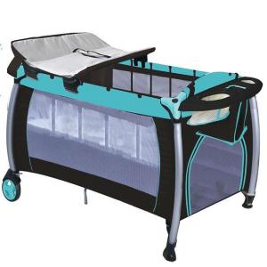 Europe Playpen With Double Layer -Khaki Green System 1