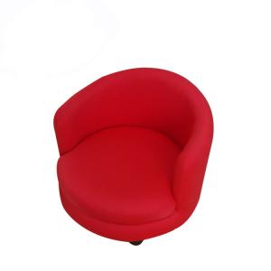 Red Fabric Children's Sofa Eco-friendly Material Customized Size