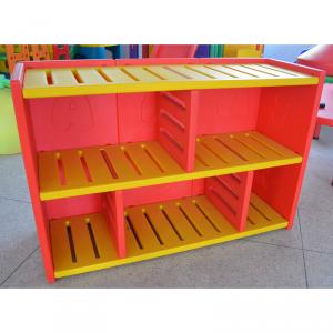 Plastic Cabinet Storage for Kids High Capacity Bright Color System 1