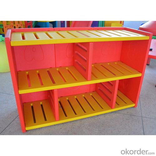 Plastic Cabinet Storage for Kids High Capacity Bright Color System 1