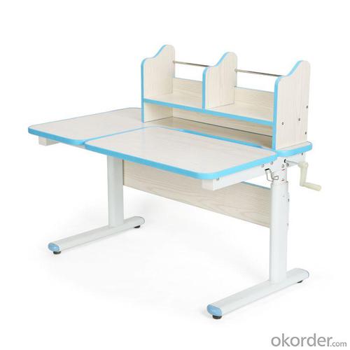 High Quality Height Adjustable Wood Children Study Table, Adjustable Angle School Desk For Kids System 1