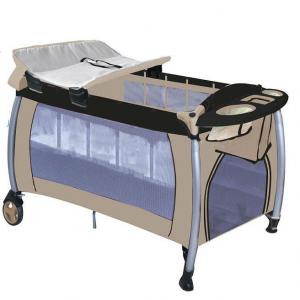 Europe Playpen With Double Layer -Khaki Brown