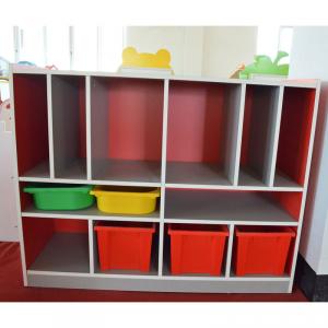 Children's Cabinet with 12 Grids Non-toxic Colorful Painting