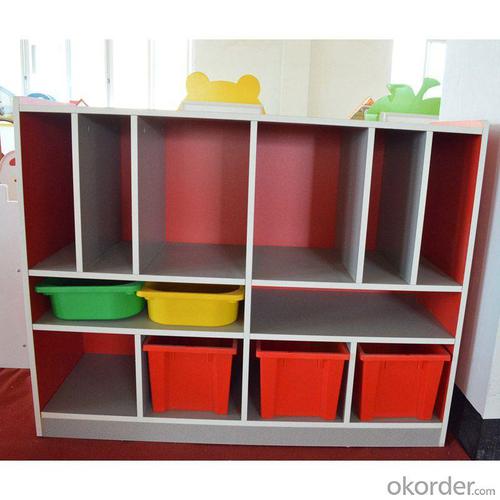 Children's Cabinet with 12 Grids Non-toxic Colorful Painting System 1