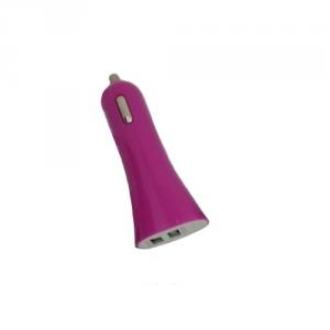 Car Charger for iPhone 5/5s/ iPad/ iPod/ Samsung/ HTC/E- Cigarette with Mini USB Port in Purple System 1