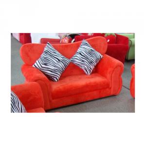 Red Children's Sofa with Two Seats Various Style Back Foldable System 1