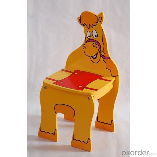 Wooden Horse Chair for Preschool Chilren with Different Pattern System 1