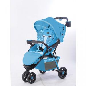 C238 Three Wheels Baby Stroller Blue System 1