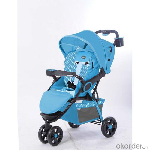 C238 Three Wheels Baby Stroller Blue System 1