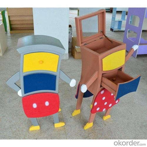 Cartoon Style Kids' Cabinet Attractive Design Multiple Pattern System 1