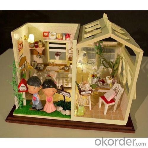 wooden doll house