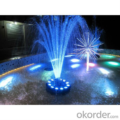 led fountain light with blue light