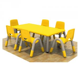 Six Seats Pp Plastic Children'S Chairs With Different Colors