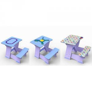 Customizable Student Study Desk Children Table/Kids Furniture and Chair Set Cartoon System 1