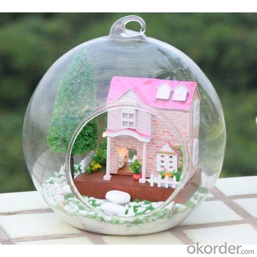 Funny Wooden House Doll House With Light And Simulation Furniture System 1