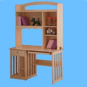 Children Computer Desk/Students Study Table with Bookrack in Solid Wood System 1