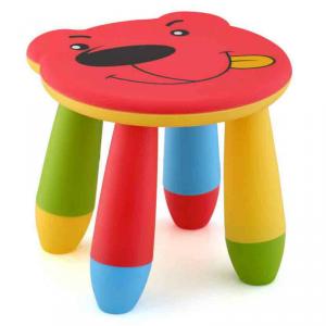 Kids' Plastic Stool with Removable Legs and Seat Cartoon Pattern System 1